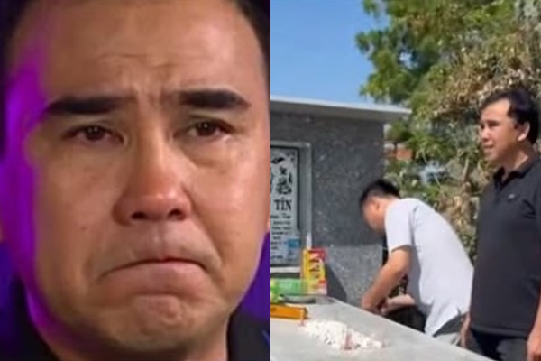 MC Quyền Linh lặn lội đường xá xa xôi đến thăm mộ NS Thương Tín, CĐM vẫn không vừa lòng: ‘Bị nói quá nên giờ mới tới viếng đó hả?’